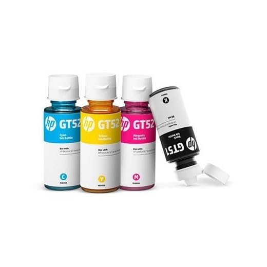 Kit 4 Garrafa refil de Tinta HP GT51 GT52 GT 5810 5820 5822