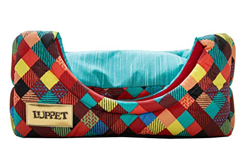 Toca e Cama Impermeável Luppet 2 em 1 com Almofada para Cachorro ou Gato de até 5Kg Verde M