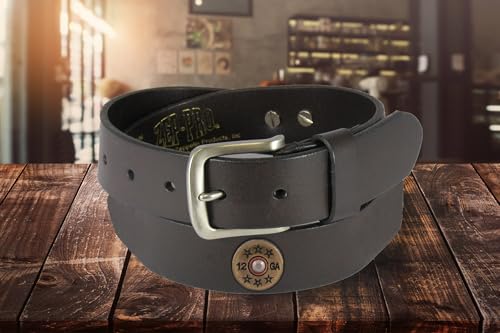 Leather Belt with Shotgun Concho by ZEP-PRO4