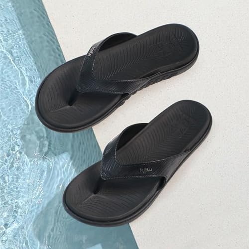 Image of KuaiLu Women's Orthotic Arch Support Flip Flop Sandals | Lightweight Travel Beach Slides Toe Post Thong Summer Cushioned Sandles (US Size 5-12)