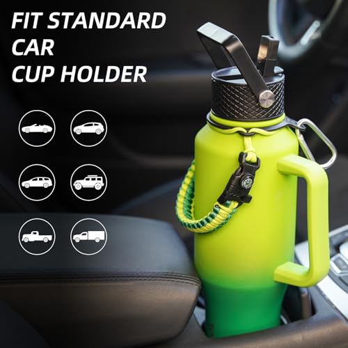 Image of BJPKPK 35oz Insulated Water Bottle with Handle & Straw Lid, Stainless Steel
