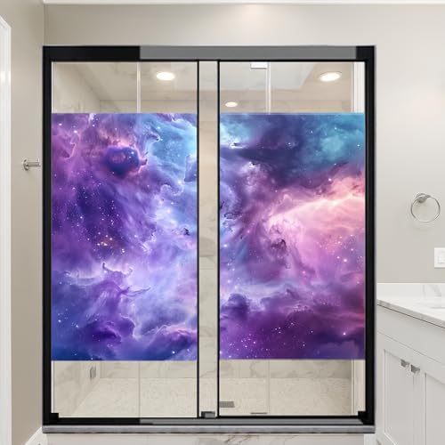 Película para ventana esmerilada Purple Nebula 17.7x23.6 in x2 miniatura 4