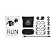 Jaybird Run Kabellose In-Ear Kopfhörer, Bluetooth, Schweißbeständig & Wasserdicht, 12-Stunden Akkulaufzeit, Sport-Fit, Smartphone/Tablet/iOS/Android - Drift, Schwarz/Weiß