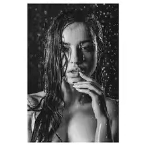 Affiche de fille sexy dans le bain tableau sur toile HD sans cadre 30x45 cm