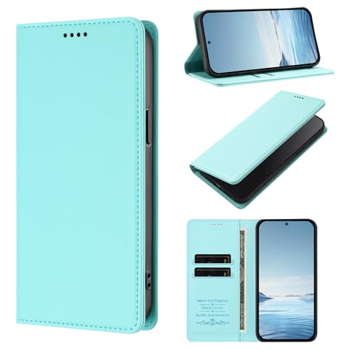 linsuyu Cover Compatible con Huawei P40 LNX9 Case,Compatible con Huawei P40 LNX9 Funda para móvil Cartera magnética de PU + TPU Mate Green2