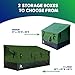 YardStash 143 Gallon Waterproof Deck Box, Portable Outdoor Storage Box for All Weather Tarpaulin Deck Box, Perfect for the Boat, Yard, Patio, or Camping – 143 Gallon, XL Green