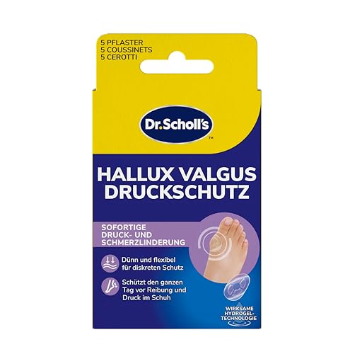 Dr. Scholl’s Hallux-Valgus Druckschutz mit Hydrogel Technologie, 5 Stück,...