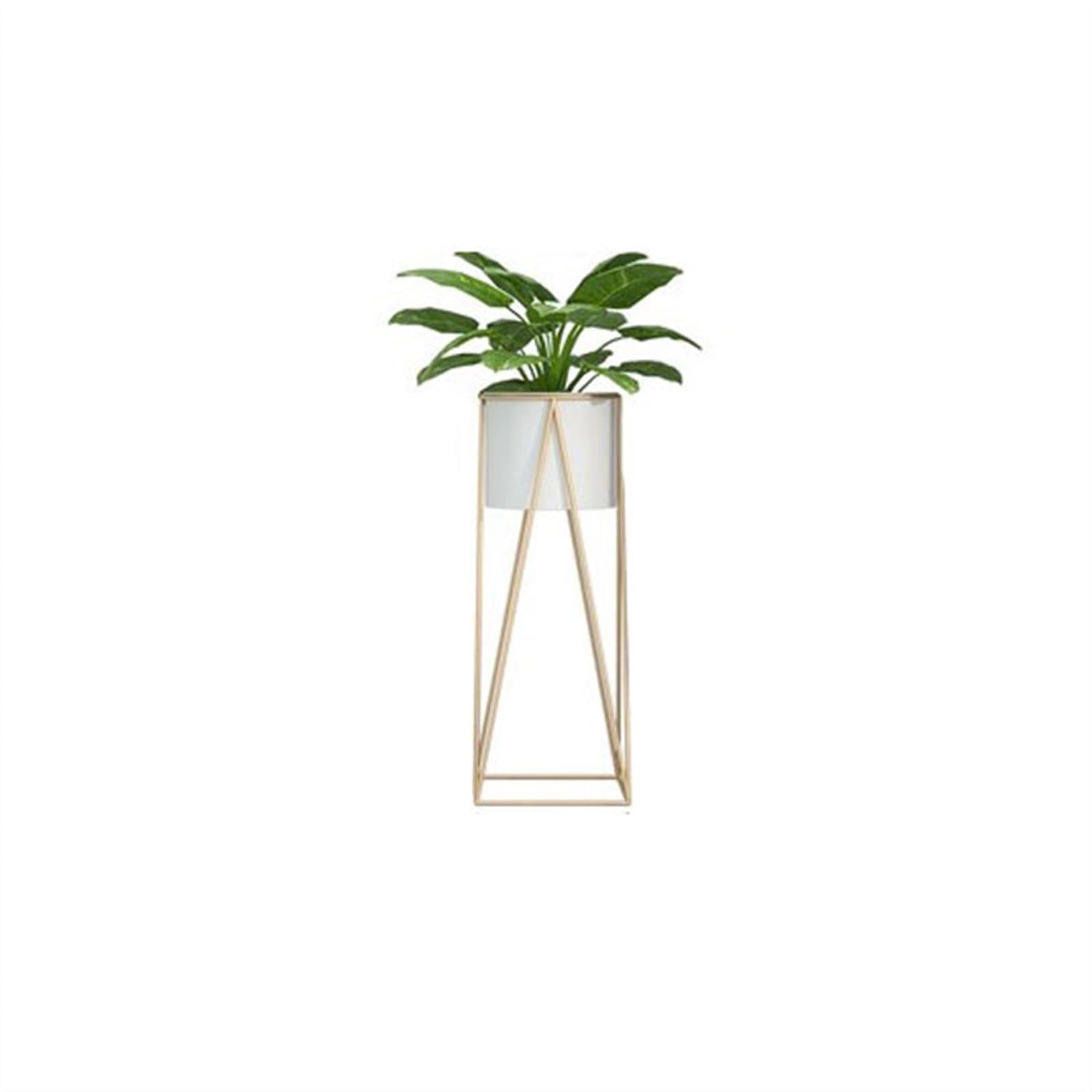 Support de pot fleurs en fer à la mode au design minimaliste blanc
