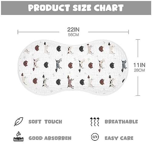 German Shorthaired Pointer Dog Muslin Burp Cloths for Baby 1 Pack Soft 100% Cotton Baby Washcloths Bibs for Boy Girl2