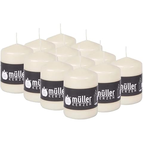 Müller - Velas cilíndricas, paquete de 6 velas Cover