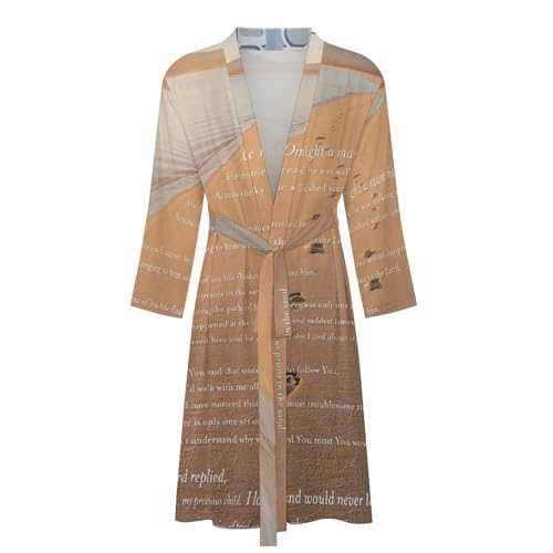Hot Dog Polyester Four-Way Stretch Bathrobe，Adjustable Tie, Quick-Drying And Custom Pattern, Ideal4