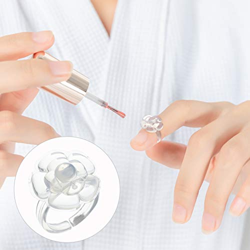 Beaupretty 100 Unidades de Paleta de Mini Manicure Paleta de Anéis de Arte para Unhas Com Flores Sup