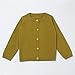 Boys Girls' School Uniform Basic Cardigan Sweater Kids Long Sleeve Button Up with Ribbed Cuffs (G, 18-24 Months)