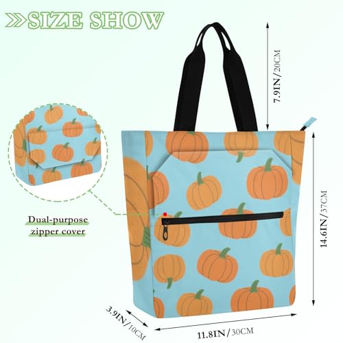 Bolsa para libros resistente al agua con cremallera para viajes y compras 4