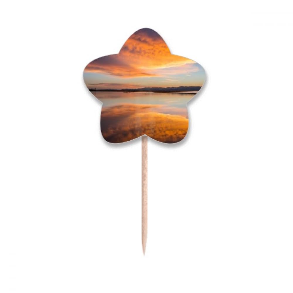 Cupcake picks Sunrise Océan étoiles et nuages pour décoration de pâtisserie et pic apéritif