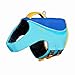 Tuff Pupper Dog Life Jacket | High Buoyancy Dog Swim Vest with Rescue Handle | Adjustable Secure Fit | Reflective Safety Trim | Pet Flotation Jacket for Swimming Boating Kayaking (Blue/Yellow, XL)