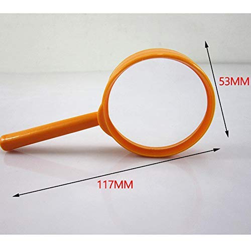 Lente d'ingrandimento ad alto ingrandimento Manico in plastica Lente d'ingrandimento Facile da leggere Carattere piccolo di madre e padre Lente d'ingrandimento portatile Lente d'ingrandimento portati