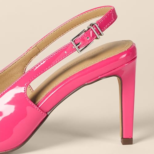 Image of Amazon Essentials Women's Pointed Toe Slingback Heels with Ankle Strap | Dress Shoes