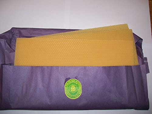 Generisch 5Kg (a 31,92€) Bienenwachsplatten Zander 39,5x19,5 cm Imker Imkerei Bienen Mittelwände