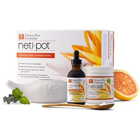 Himalayan Chandra Neti Pot Complete Sinus Cleansing System Starter Kit Cover