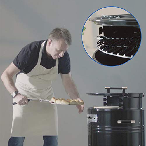 Big Bad Barrel Pit Drum Smoker Charcoal Barbeque Grill - 5 In 1 - Smoker, Grill, Pizza Oven, Table And Fire Pit #TOP4