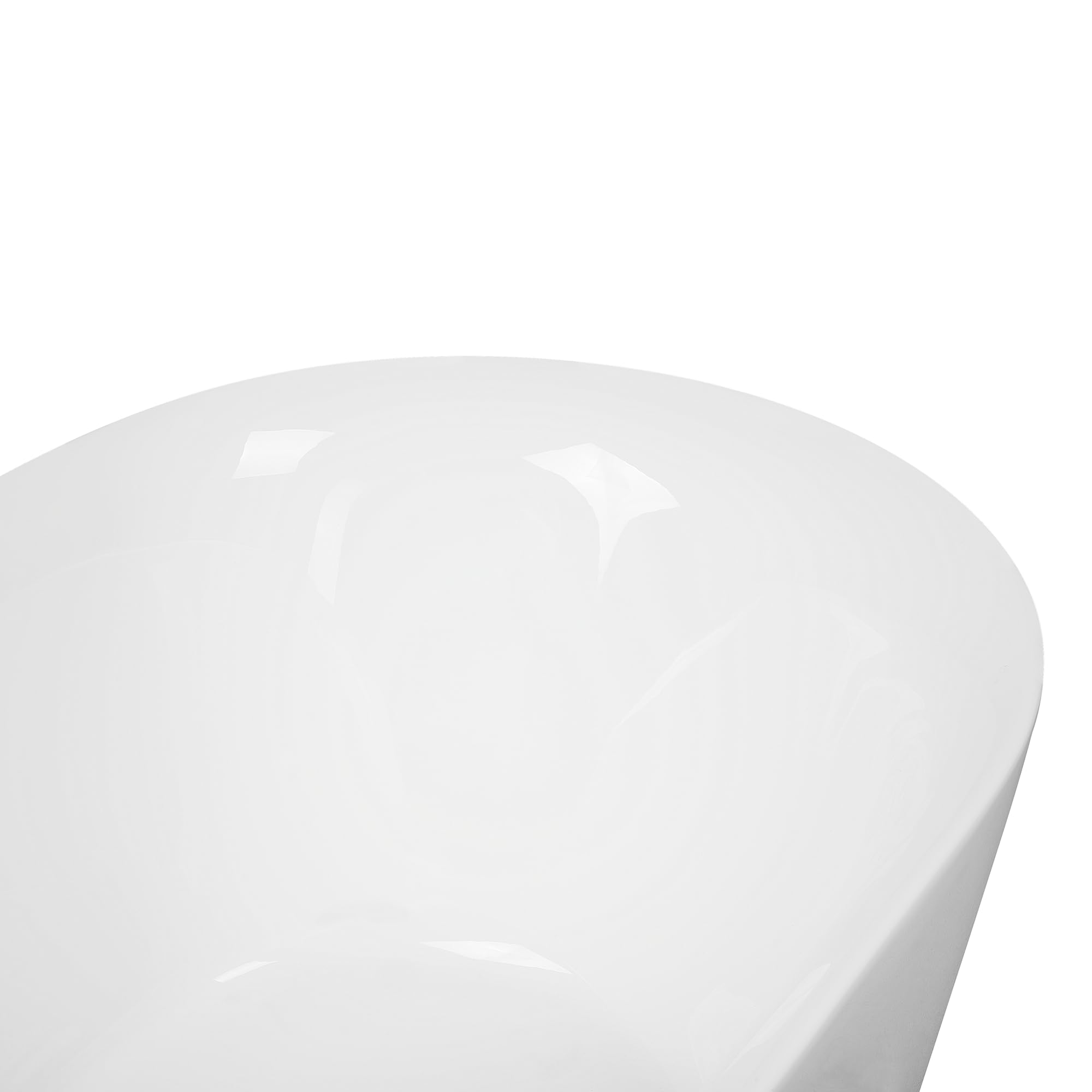 Bañera independiente de acrílico sanitario blanco brillante individual 180 x 80 cm ovalada estilo moderno Carrera
