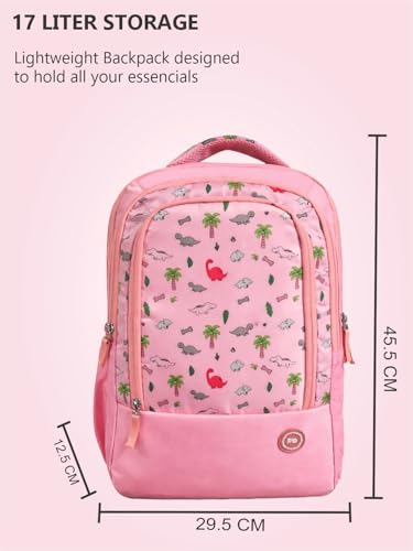 Image of PB Pearlbags 18L Printed Casual Backpack,3 Compartment,Premium Fabric,Water Resistant Anti Theft,School & College Bag for Boys and Girls,Office & Travel Bag for Men and Women,45X30X13 Cms