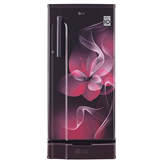LG 188 L 3 Star Inverter Direct-Cool Single Door Refrigerator (GL-D191KPDX, Purple Dazzle)