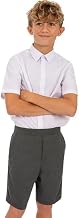 Boys Pull On School Shorts Uniform Elasticated Pull Up - Ages 2-18y (NO ZIPS OR Hooks)