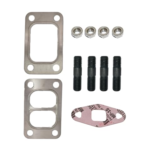 Image of Turbo Mounting Studs Bolts Gasket Set Installation for Dodge Ram 5.9L Cummins 6B 4B3.9L 89-02