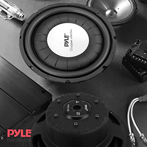 Pyle Car Vehicle Subwoofer Audio Speaker - 12 Inch 1200 Watt Power Ultra Slim Dvc Subwoofer W/ Dual 2.5” Kapton Voice Coil, 4 Ohm Impedance, 75 Oz Magnet - For Vehicle Stereo Sound System Plwch12D #TOP5
