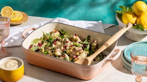 Image of Le Creuset Enameled Cast Iron Rectangular Roaster, 5.25 qt., Nectar | 5.25 qt. (9.8 inch x 13 inch)
