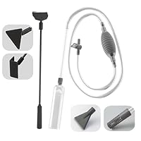 Mulmsauger Aquarium, 3 in 1 Aquarium Reinigungsset 1,7m Fish Tank Wasserwechsel Aquarien Sauger mit 3 in 1 Algenschaber für Fischwasserglas und Wasserwechsel
