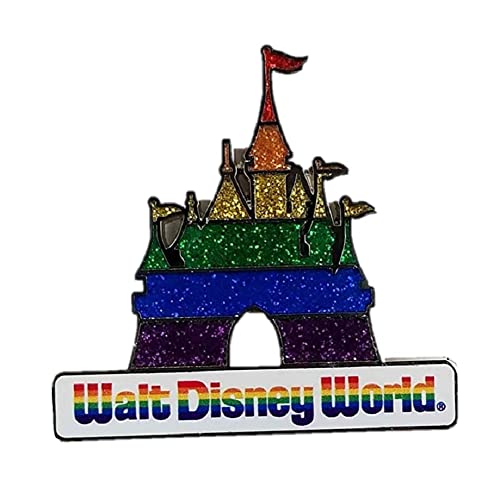 WDW Walt Disney World Trading Pin - Rainbow Pride Colors - Cinderella Castle