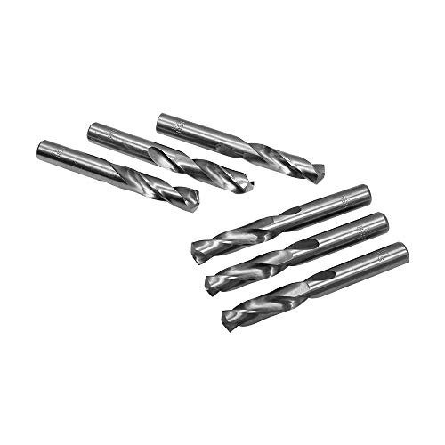 High Speed Steel Twist Straight Shank Flute 6 PC 9.7mm HSS Screw Machine Drill Bits
