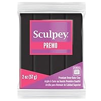 Sculpey PE02 5042 Premo SCULPEY - 57g - Black Polymer Clay