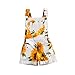 Ayalinggo Toddler Baby Girl Sunflower Print Overalls Shorts with Pocket Suspender Trousers Cute Summer Clothing Outfit (Sunflower Print, 3-4 Years)