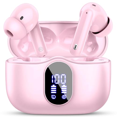 Wireless Earbuds, Bluetooth 5.4 Headphones Bass Stereo Bluetooth Earbuds