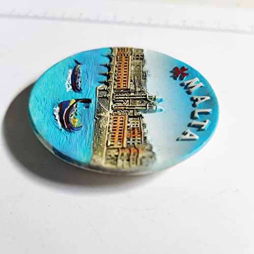 Imán de nevera 3D Malta de resina hecho a mano miniatura 3