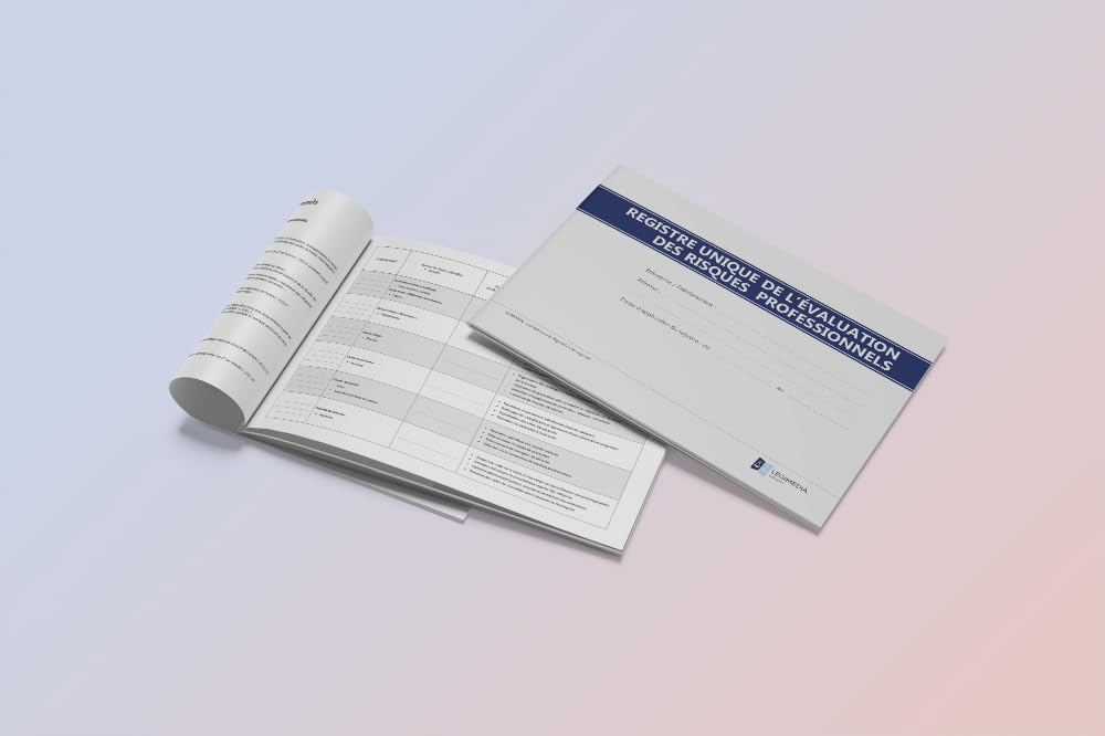 Document Unique D'Évaluation Des Risques Professionnels (DUERP) – Registre Pré-Rempli Obligatoire Dès Le 1er Salarié – Format A4 – 64 Pages – Édition 2026 - LEGIMEDIA ÉDITIONS