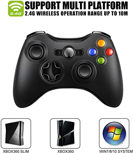 Image of Xbox 360 Wireless Controller Gamepad Joystick with USB Receiver for Xbox 360 and PC 3000