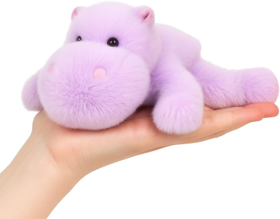 Adorable Hippo Stuffed Animal Soft Hippopotamus Plush Toy Cute Birthday Gifts for Boys Girls Kids Toddlers
