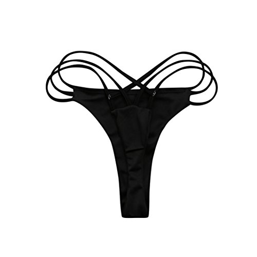 Fossen Brasileno Bikini Tangas Mujer Playa Traje de baño Bikinis Bottoms (M,...