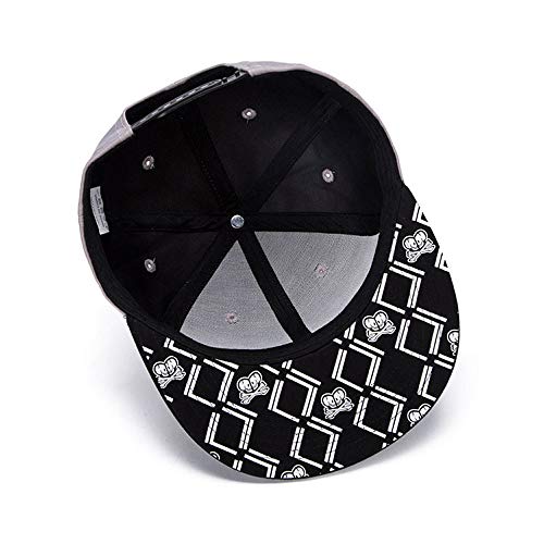 Image of Quanhaigou Snapback Hat for Men Women,Hip Hop Style Colorful Flat Bill Hats Teens Adjustable Baseball Cap