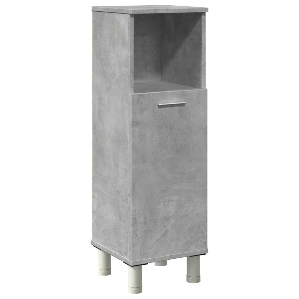 vidaXL Szafka łazienkowa, szarość betonu, 30x30x95 cm, płyta wiórowa, meble łazienkowe, wąska szafka łazienkowa, meble do łazienki, regał łazienkowy