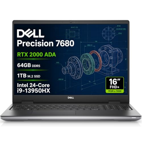 Dell Precision 7680 �m�[�g�p�\�R���ANVIDIA RTX 2000 Ada 8GB�Ai9-13950HX�A64GB DDR5�B