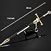 KUNRUI Narsil Holy Sword Model,Length 11.8 inch/30 cm, All Metal Material with Display Stand,Mini Desktop Decorations Movie Lovers Collection