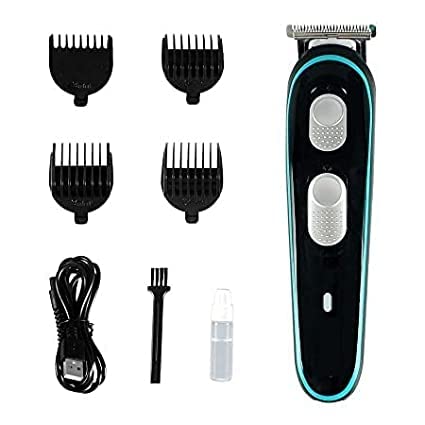 Skmei 1018 Trimmer Men Shaving Machine, Professional Cordless Beard Trimmer For Barbers Hair Cutting, Adjustable Frequency, USB Rechargeable, LCD Display, BLACK