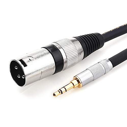 Tisino 3.5Mm To Xlr Cable Unbalanced Mini Jack 1/8 Inch To Xlr Male Adapter Microphone Cord - 10Ft/3M #TOP2