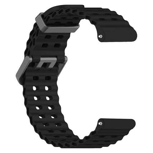 Image of ACM Watch Strap Silicone Belt 22mm compatible with Universal 22mm Size Replacement Strap Smartwatch Sports Classic Band